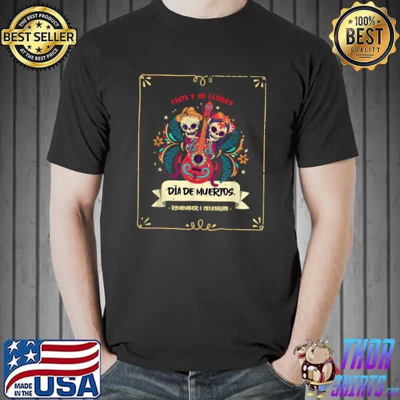 Dia de muertos Dia de los muertos distressed costume T-Shirt
