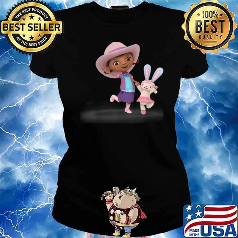 Disney Halloween Doc McStuffin Cowgirl and Lambie Shirt Ladies tee