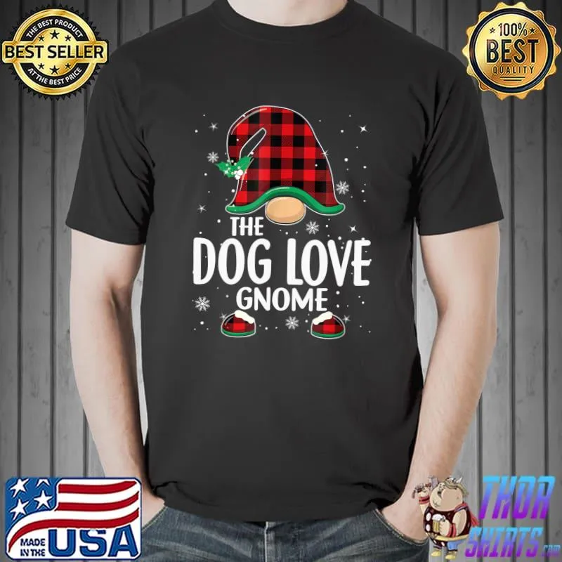 Dog Love Gnome Matching Family Group Christmas Party Pajama T-s Unisex