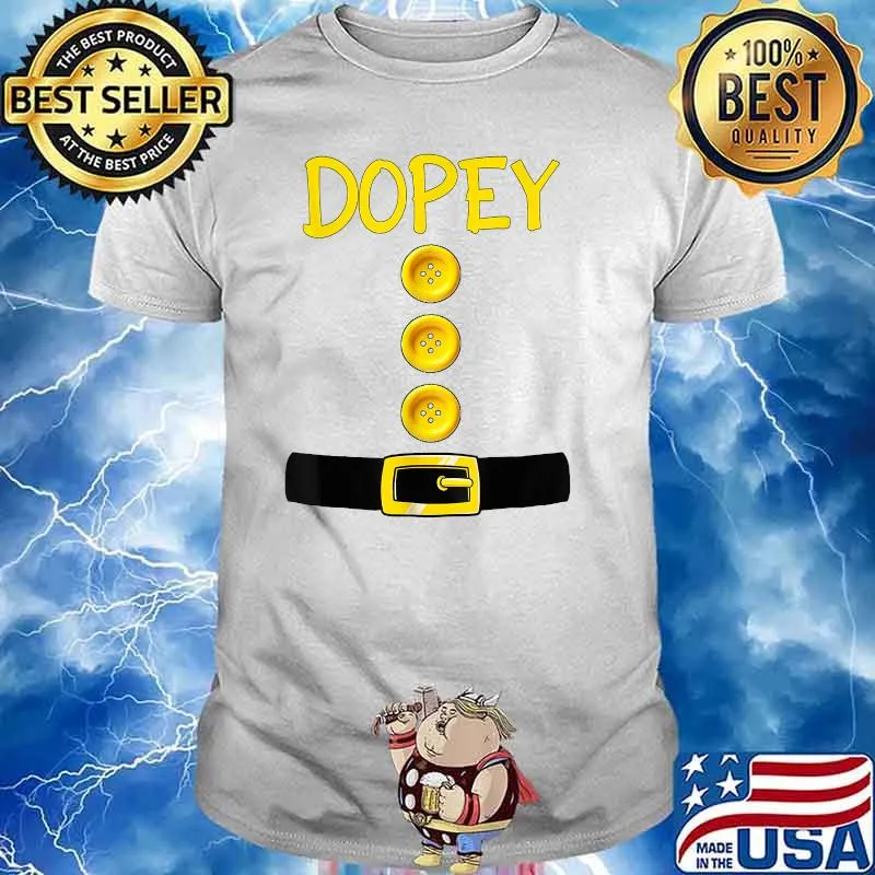 Dopey Dwarf Halloween Costume Color Matching Dopey Dwarf T-Shirt