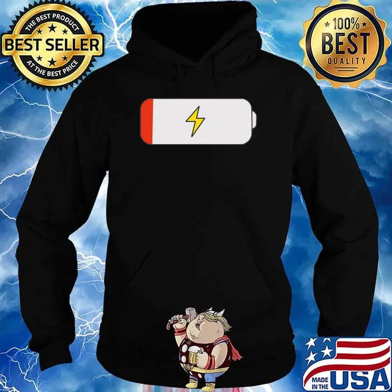 Energy Force Low Battery T-Shirt Hoodie