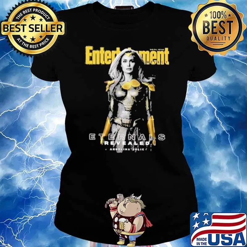 Entertainment Eternals Revealed Angelina Jolie Fan Shirt Ladies tee