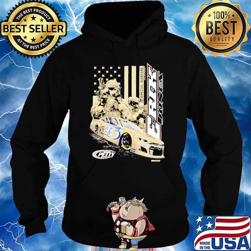 Erik Jones Checkered Flag U.S. Airforce Shirt Hoodie