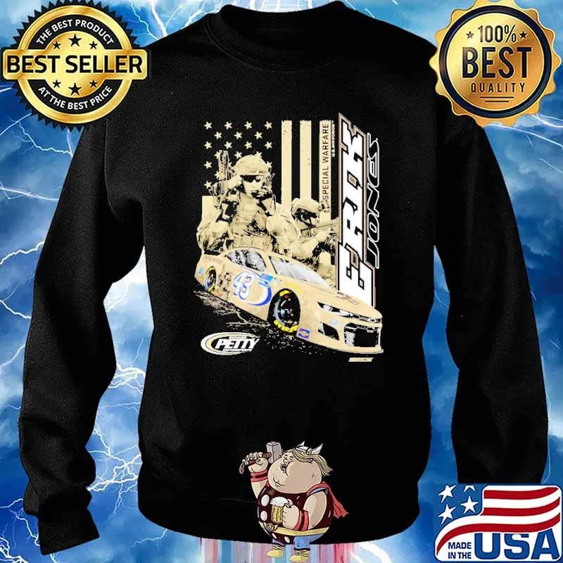 Erik Jones Checkered Flag U.S. Airforce Shirt Sweater