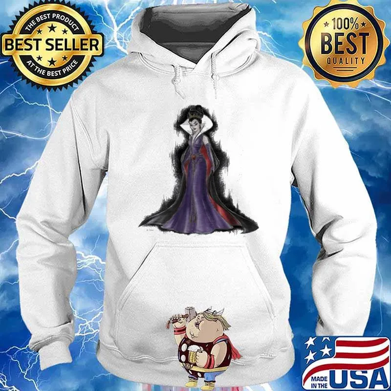 Evil queen raglan art of disney villains s Hoodie
