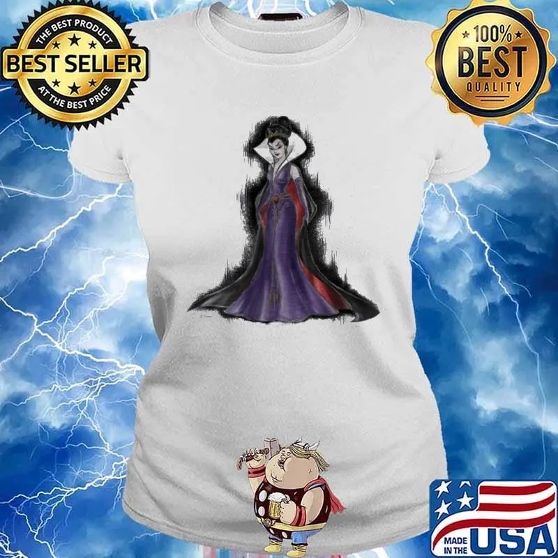 Evil queen raglan art of disney villains s Ladies tee