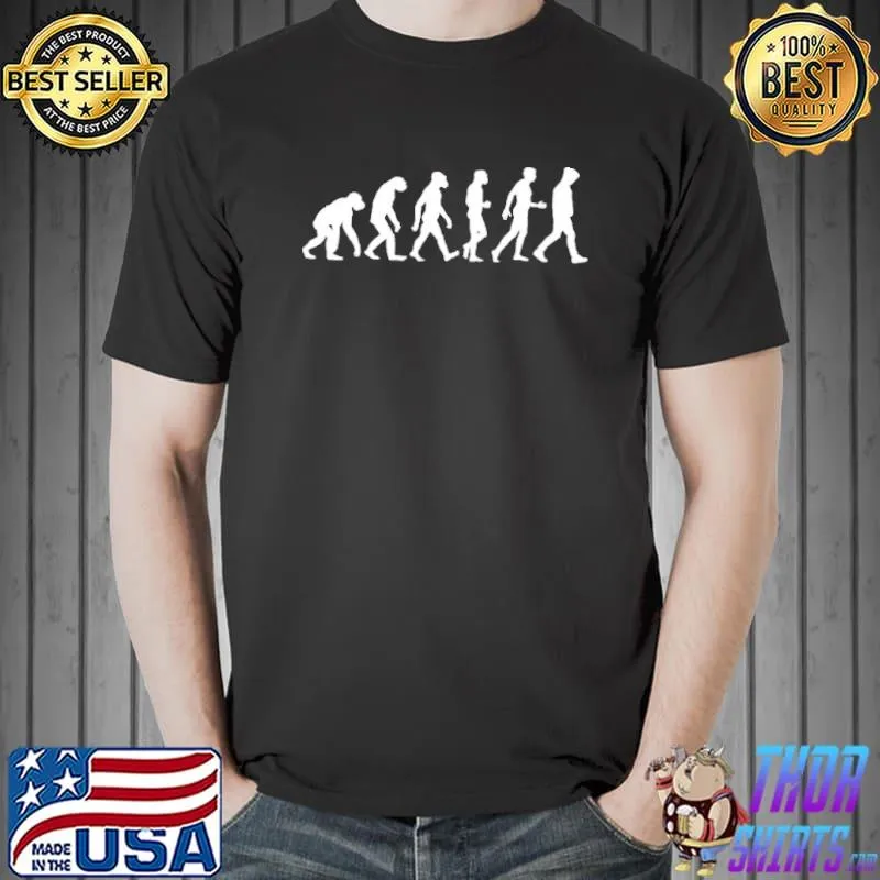 Evolution Man Joke Humor Urban Shirt Unisex
