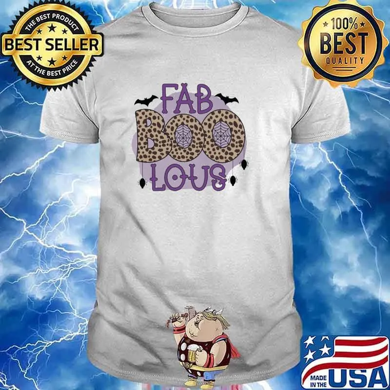 FAB Boo Lous Happy Halloween Lepoard Shirt