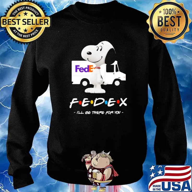FEDEX I'll Be There For You The Charlie Brown and Snoopy Show Shirt Sweater