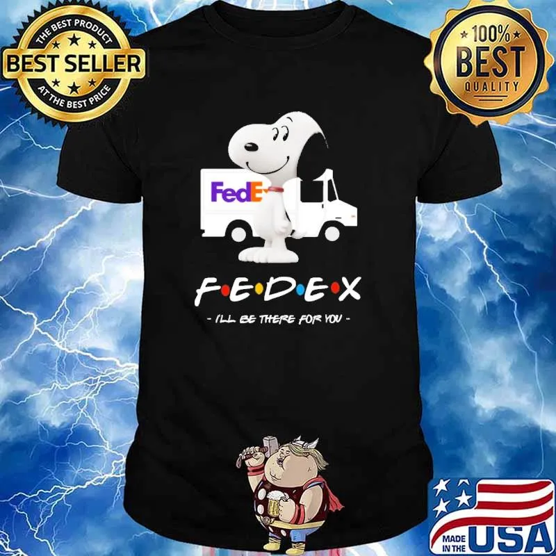 FEDEX I'll Be There For You The Charlie Brown and Snoopy Show Shirt