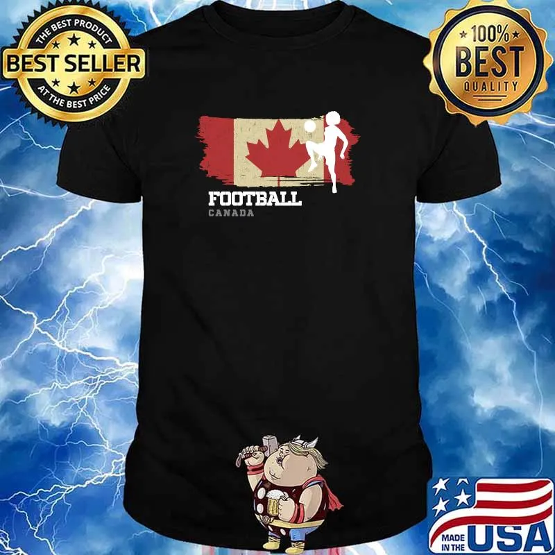 Football Canada Flag Football Team Soccer Player T-Shirt