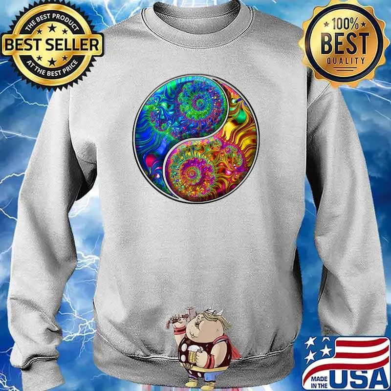 Fractal Yin Yang Yoga T-s Sweater