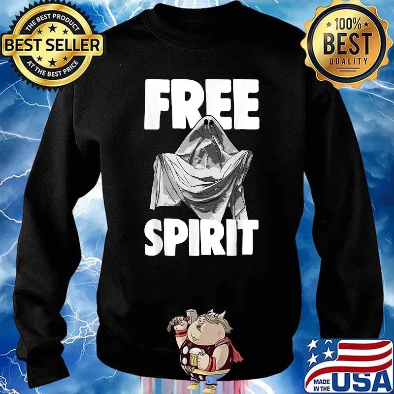 Free Spirit TShirts Funny Halloween Scary T-Shirt Sweater