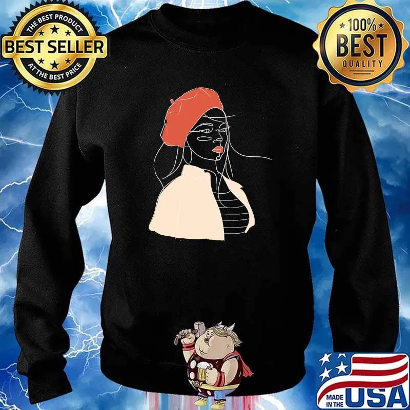 French Girl Parisian beret Classic T-Shirt Sweater