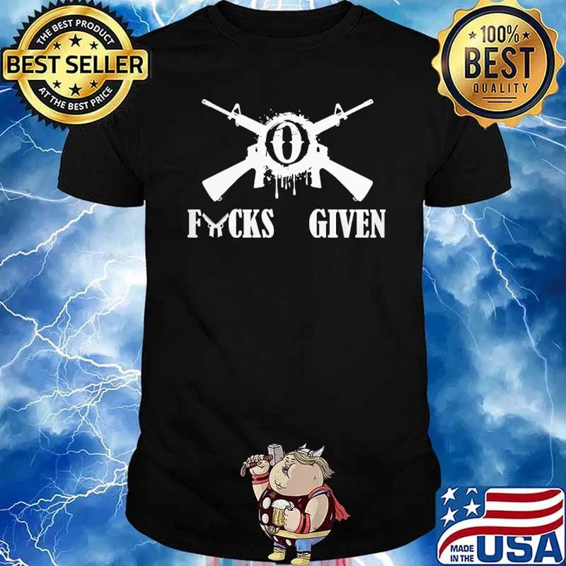 Fucks Given Gun Shirt