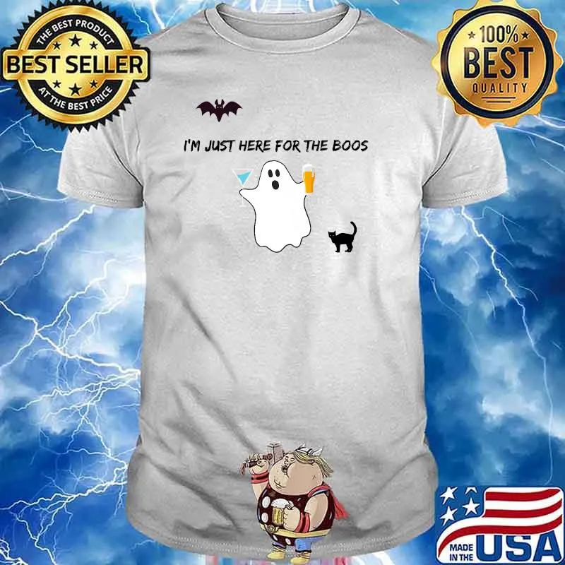 Funny Halloween Ghost Clothing I'm Just Here For The Boos Premium T-Shirt