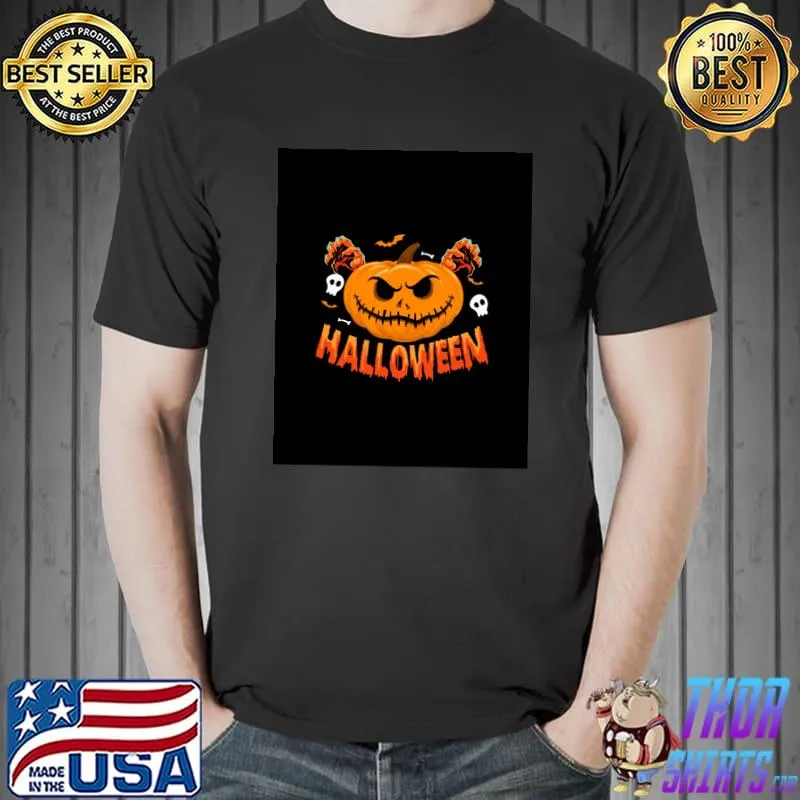 Funny halloween pumkin jack Graphic T-Shirt Unisex