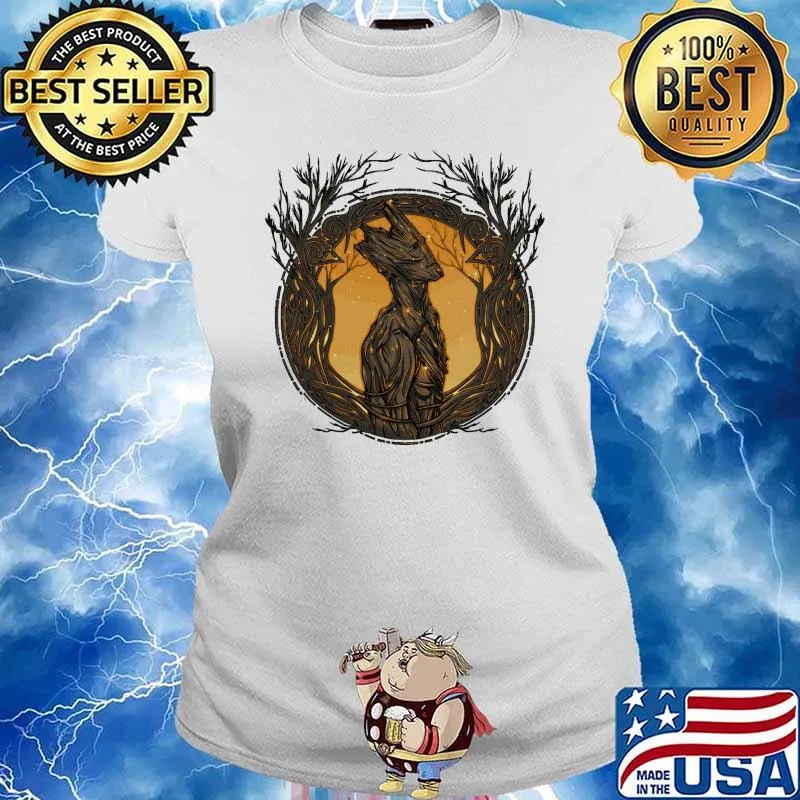 Galaxy Tree Groot s Ladies tee