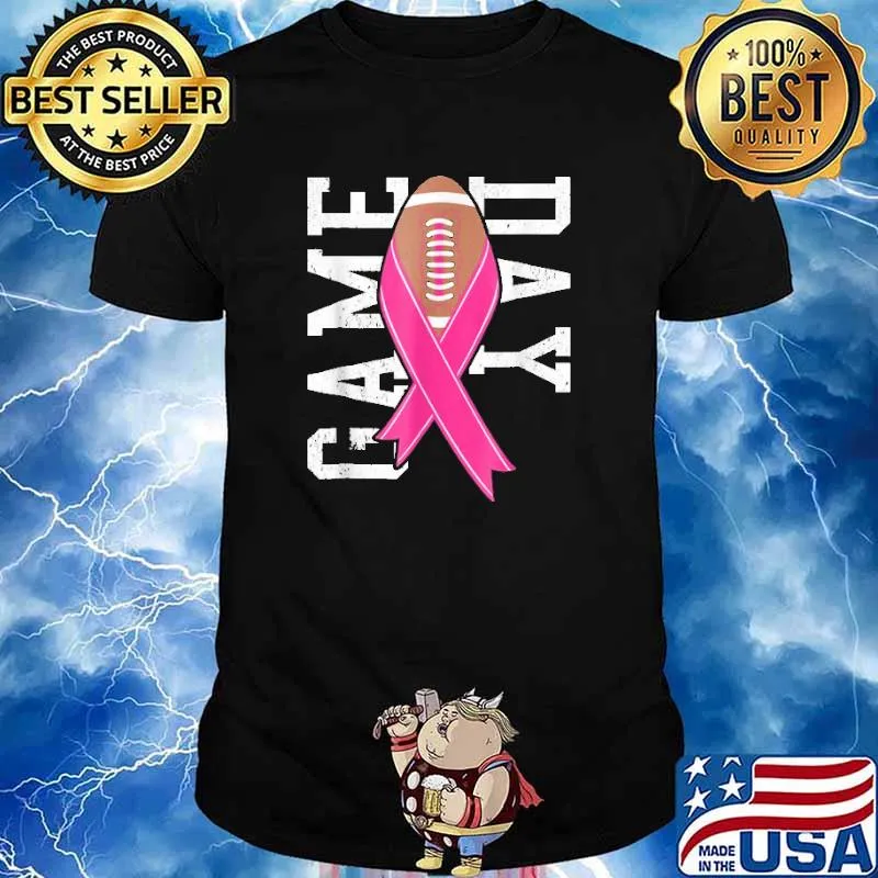 Game Day Breast Cancer Awareness Pink Football Shirt