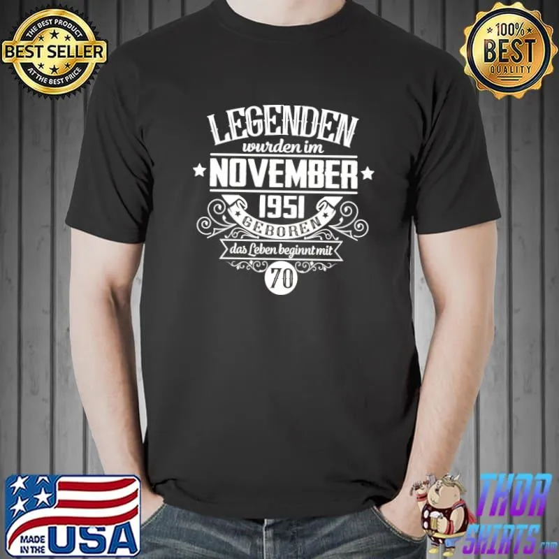 Geschenke zum 70. Geburtstag Sprüche T-Shirt Unisex