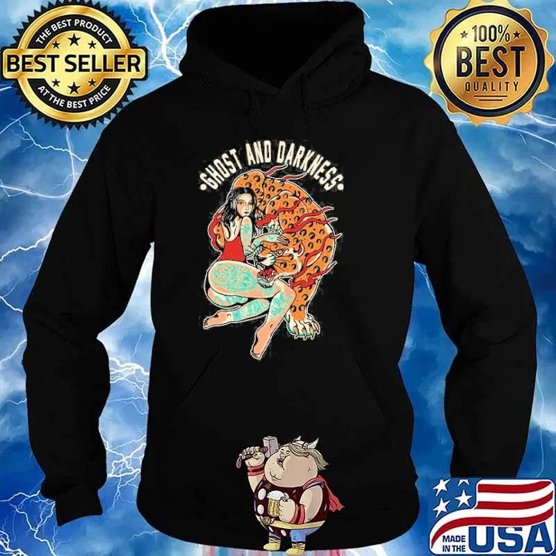 Ghost And Darkness Tattoos Girl Lepoard Shirt Hoodie