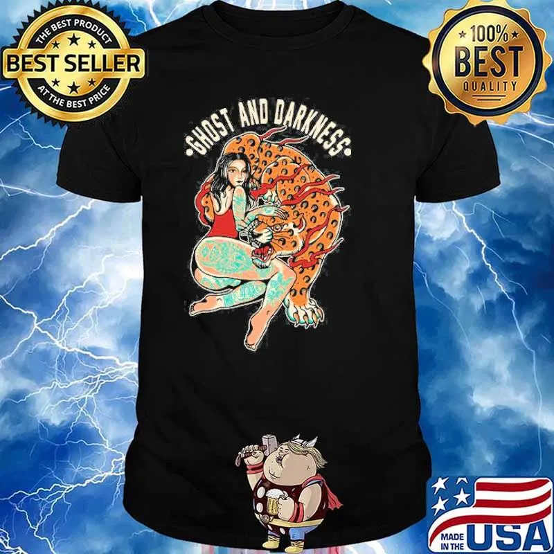 Ghost And Darkness Tattoos Girl Lepoard Shirt
