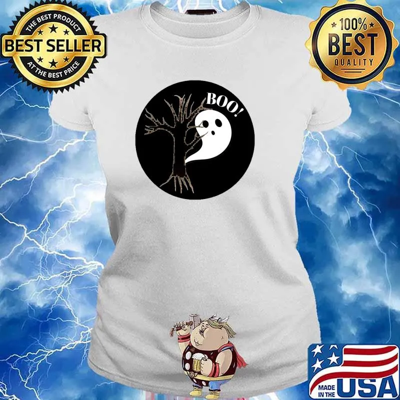 Ghost Behind The Tree T-Shirt Ladies tee