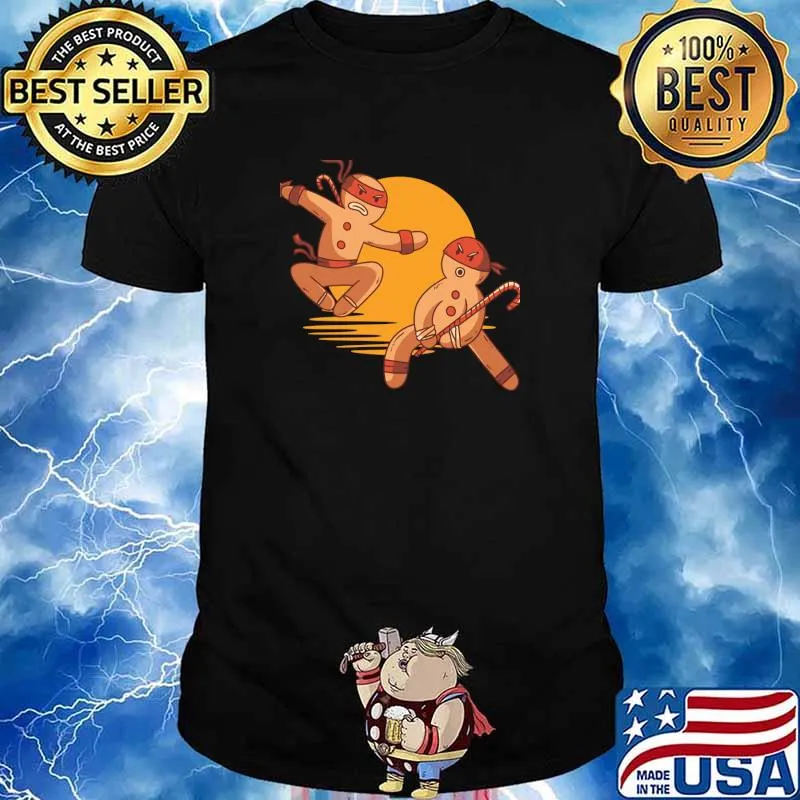 Gingerbread Ninja Christmas Cookie Gingerbread T-Shirt