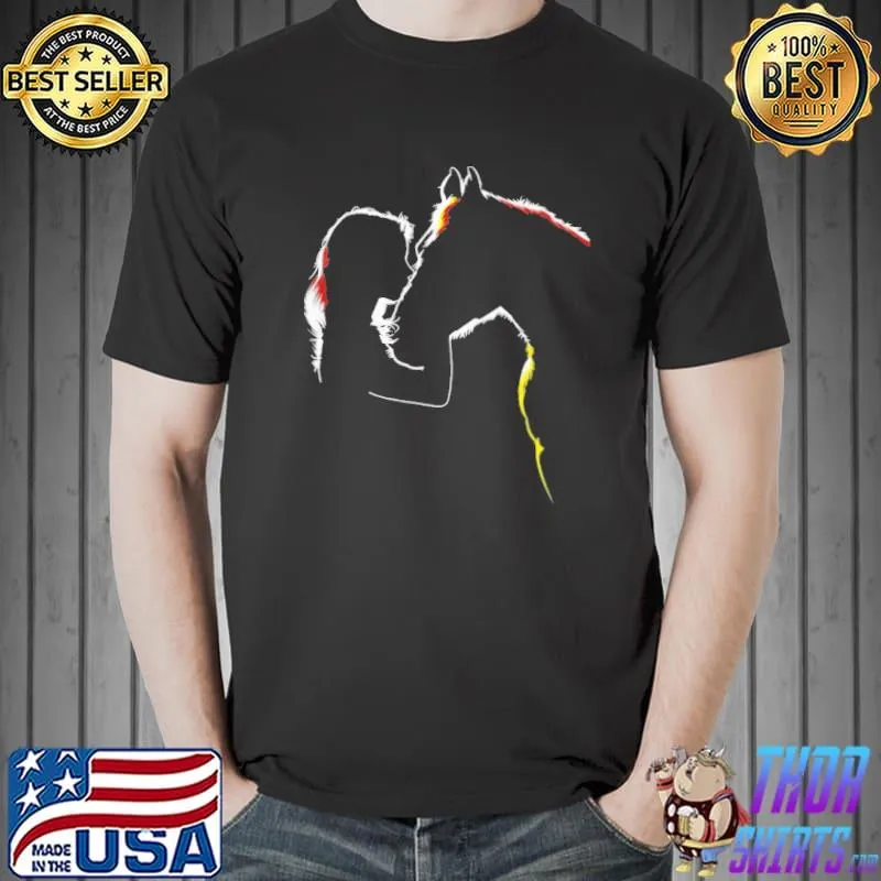 Girl kiss horse love horse 2021 s Unisex