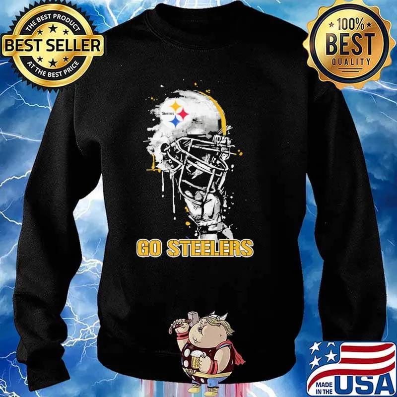 Go Steelers Football Helmets Shirt Sweater