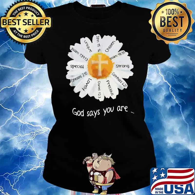 God Says You Are Special Lovely FlowerShirt Ladies tee