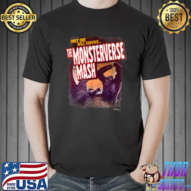 Godzilla vs Kong – The Monsterverse Mash T-Shirt