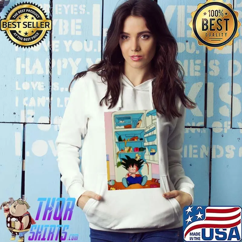Goku Food and fridges T-Shirt Hoodie