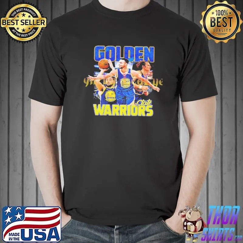 Golden State Warriors Bootleg Style New Black Shirt