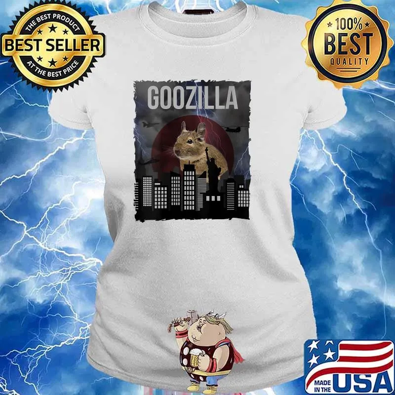 GOOZILLA Degu Octodon Degus Accessory T-Shirt Ladies tee