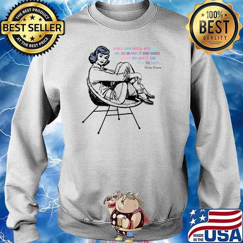 Gray-Haired Army of Women Raglan Baseball T-s Sweater