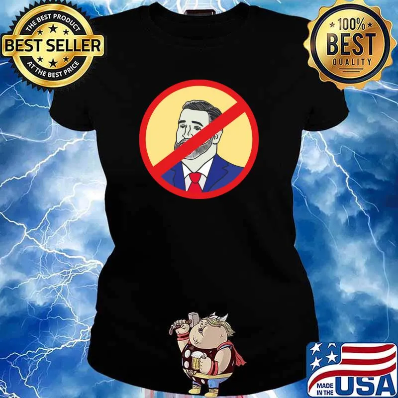 Gray Haired Bearded Man No Ted T-Shirt Ladies tee