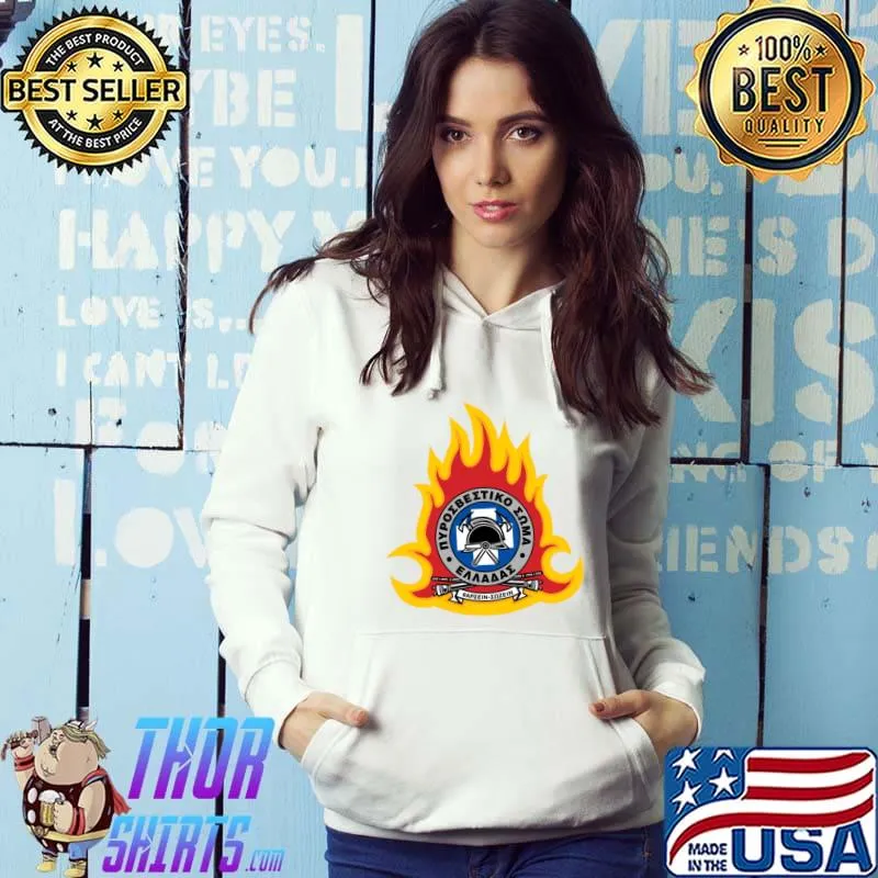 Greek Fire Department Logo Classic T-Shirt Hoodie