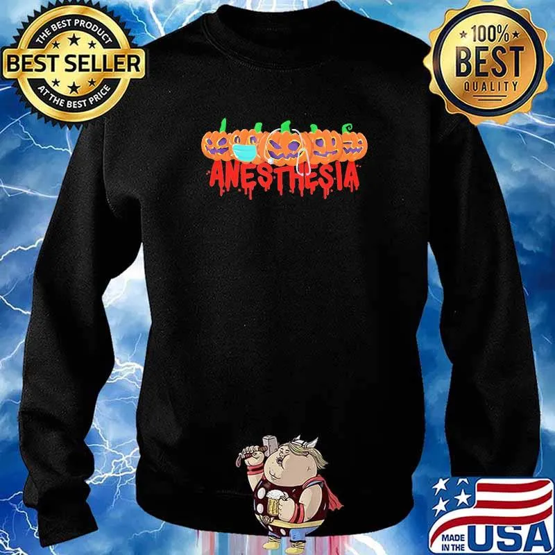 Halloween Anesthesia Pumpkins mask stethoscope Shirt Sweater