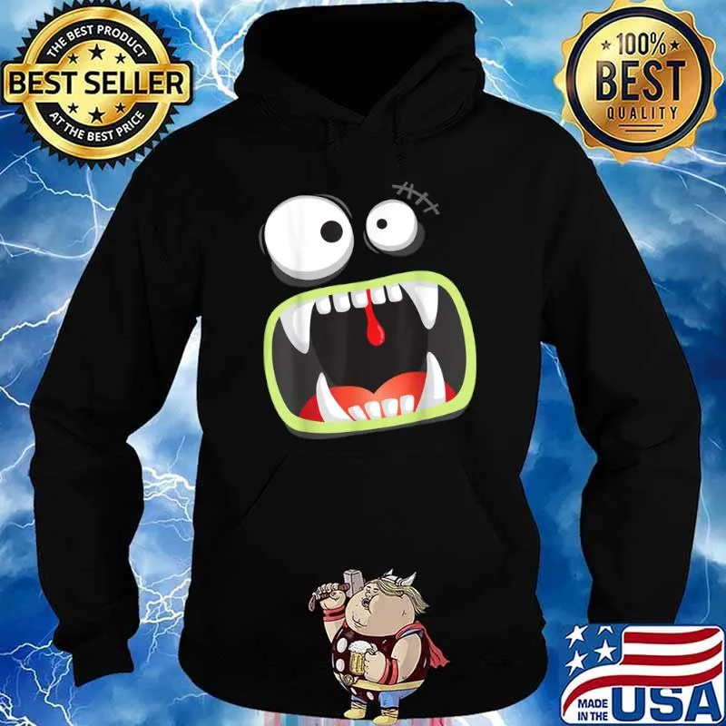 Halloween Big Monster Face Party Shirt Hoodie