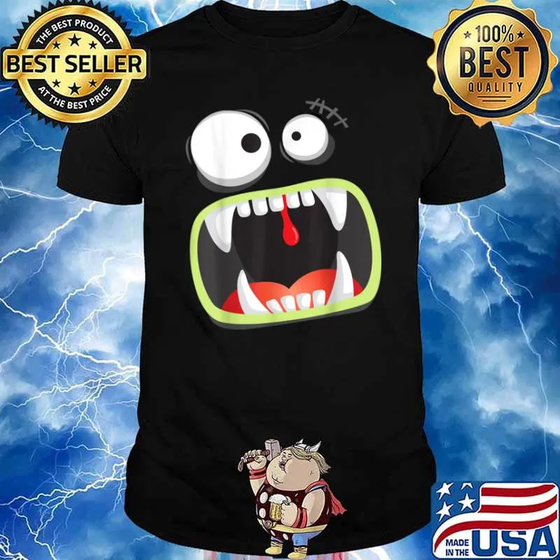 Halloween Big Monster Face Party Shirt