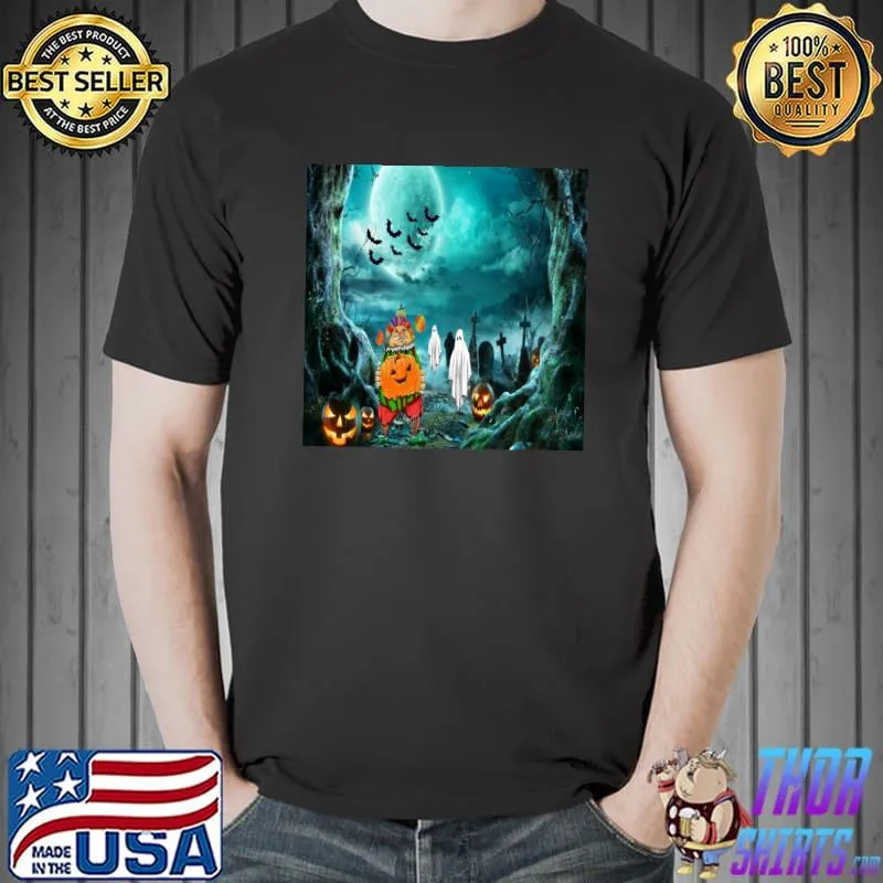 Halloween days throw pillows, cartoon 2021 Classic T-Shirt Unisex