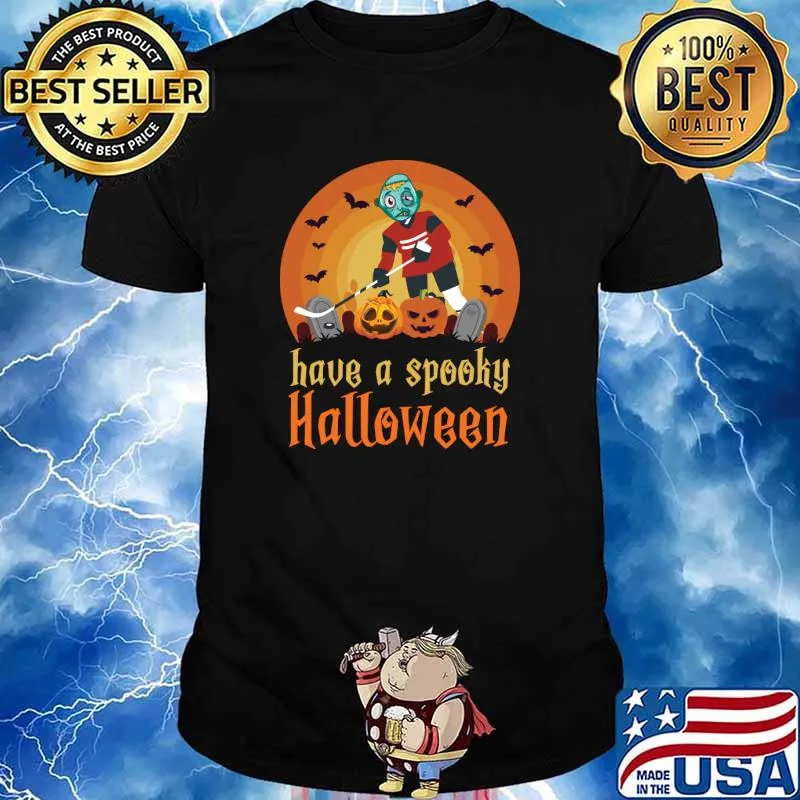 Halloween Ice Hockey have a spooky T-Shirt