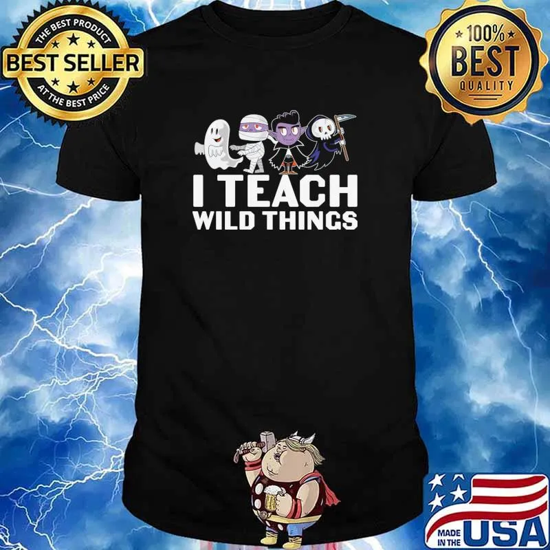 Halloween Monster I Teach Wild Things T-Shirt