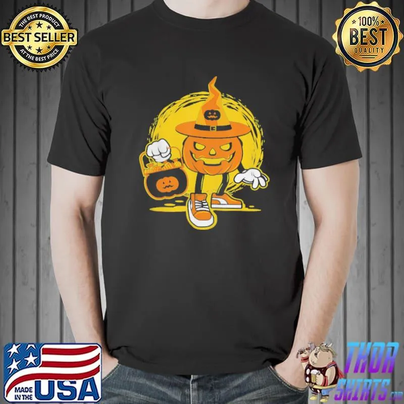 Halloween Pumpkin Game Character With Candies Shirt Unisex