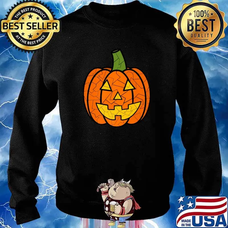 Halloween Pumpkin T-Shirt Sweater