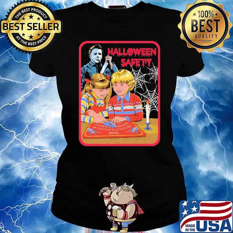 Halloween safety michael myers horror movie character s Ladies tee