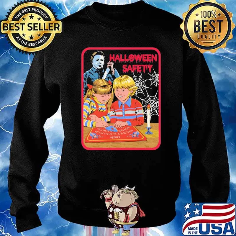 Halloween safety michael myers horror movie character s Sweater