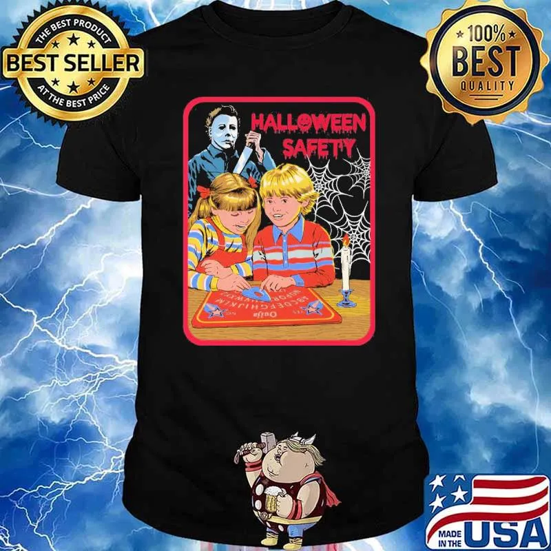 Halloween safety michael myers horror movie character shirt