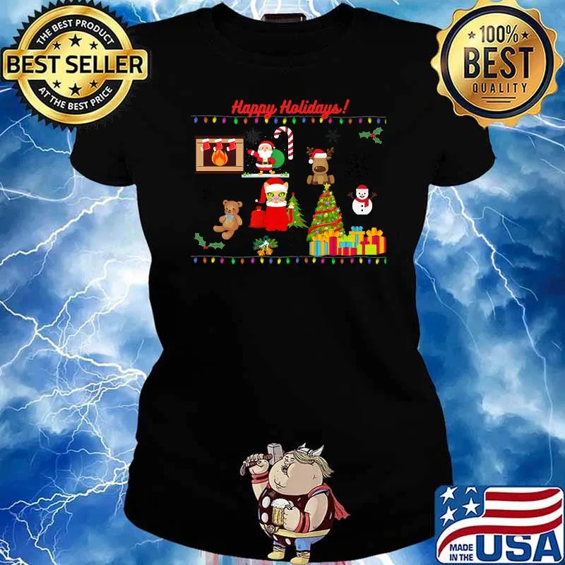 Happy Holidays Merry Christmas Shirt To Enjoy the Holidays Premium T-Shirt Ladies tee